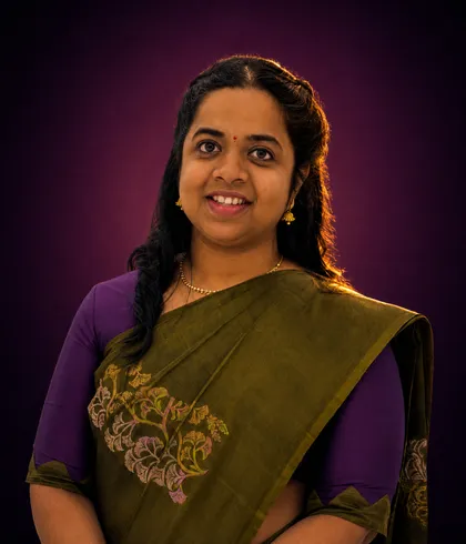 Bharghavi Balagopal, co-founder of Spotlight Academy and Veena instructor