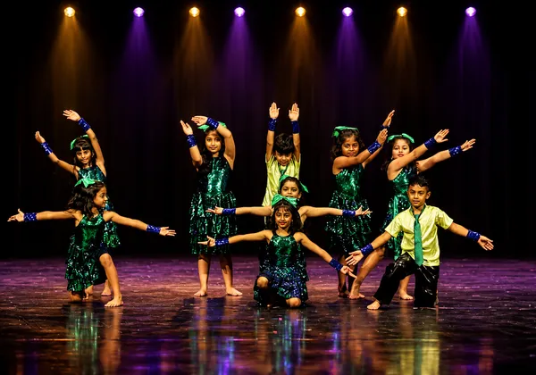 Bollywood Dance students at Diwali Mela performance, Spotlight Academy TX