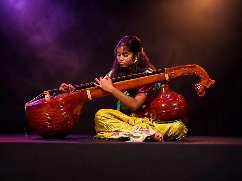 Carnatic vocal and Veena classes at Spotlight Academy in Spring and The Woodlands TX