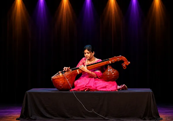 Veena students at first class session, Spotlight Academy Spring